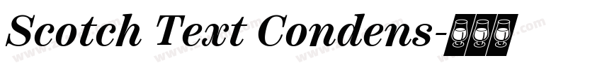 Scotch Text Condens字体转换